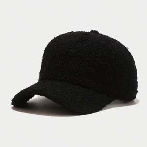 Embroidery Logo 6 Panel Winter Warm <b>Blank</b> Wool Baseball <b>Cap</b> - Product Image 2