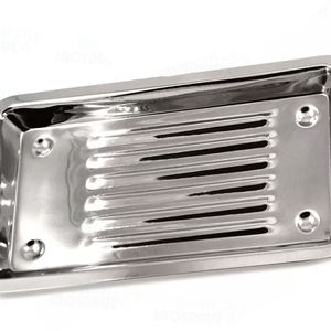 Nouveaux instruments de détartreurs dentaires de haute qualité plateau en acier inoxydable options de taille multiples plateau de support d'instruments creux - Product Image 5