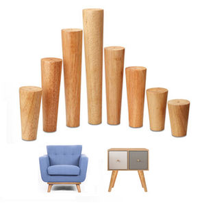 Pieds de meubles en bois massif modernes pour canapé, chaise, armoire, construction durable, installation facile pour une utilisation dans le salon - Product Image 6