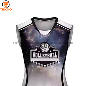 Uniforme de voleibol hecho con material de poliéster 100%, uniforme de voleibol de ajuste cómodo sin mangas 2025 a la venta, servicio OEM - Product Image 2