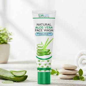 <b>Aloe</b> <b>Vera</b> <b>Gel</b> Face Wash <b>for</b> All <b>Skin</b> Types with Deep Cleansing Soothing & Moisturizing Formula and Mild Natural Scent - Product Image 1