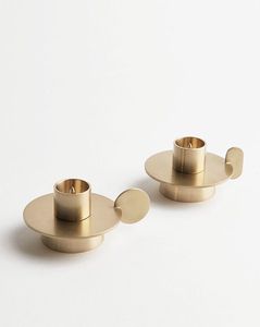 Juego de 2 candelabros de metal de diseño y portavelas para decoración de sala de estar - Product Image 6