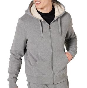 Nouveaux sweats à capuche à glissière d'hiver élégants personnalisés sweat à capuche surdimensionné respirant en coton Spandex polaire pour hommes - Product Image 6