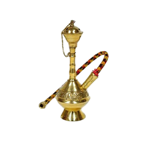 Cachimba metálica para cafeterías comerciales, restaurantes y salones árabes. Cachimba clásica de latón tallada y grabada para el hogar, hoteles y restaurantes. - Product Image 3