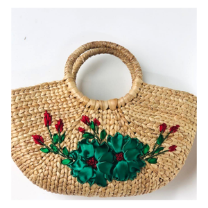 Bolso de moda 2025: Bolso tejido artesanal, bolsos de paja de algas marinas, artesanías de jacinto de agua hechas a mano para mujer de 99 GD - Product Image 3