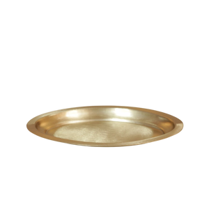 Plat en laiton de forme ovale vintage, plat décoratif en métal pour servir des fruits secs et des collations pour la maison et la cuisine - Product Image 6