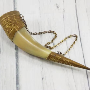 Viking <b>Cup</b> Drinking Horn Tankard Authentic Medieval Inspired Mug Handcrafted Metal Horn Mug for Beer Wine and Collectors - Product Image 1