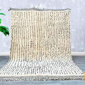 Manta Marroquí Hecha a Mano, Auténtica, Artesanal, Diseño Tribal, Suave, Tejida, Decoración para el Hogar, Regalo - Product Image 1