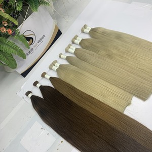 Nuevos productos Vietnam Virgen cutícula alineada extensiones de cabello humano Natural recto a granel trama de cabello crudo Dropshipping proveedor - Product Image 3