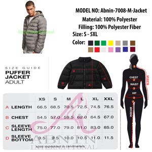 แจ็กเก็ตขนเป็ดแขนยาวมีฮู้ดคอปกตั้งออกแบบโลโก้ได้ตามต้องการสำหรับผู้ชายสำหรับใช้ในฤดูใบไม้ผลิ - Product Image 6