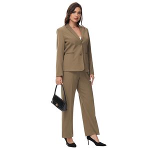 Trajes Formales de 2 Piezas para Hombre, Trajes Formales de Corte Regular para Mujer, Chaqueta + Pantalones para Bodas, Trajes de Negocios - Product Image 3