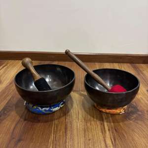 Bol sonore en métal bronze fabriqué à la main thème de Chakra de style traditionnel pour la pratique quotidienne de la méditation bouddhisme alignement artisanat en métal - Product Image 5