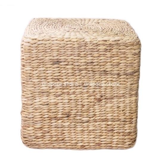 Cheapest Manufacturer Price square Cubic Ottoman Pouf, Round