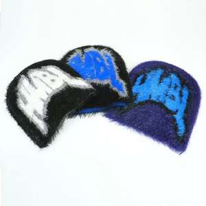 Al Aire Libre personalizado gorros de alta calidad mantener caliente cráneo pescador invierno calle desgaste Mohair Beanie sombrero logotipo personalizado Unisex - Product Image 6