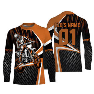 Maillot de moto en jersey anti-UV à sublimation tendance, vêtements de motocross, combinaison de moto, maillot uni, combinaisons de course de moto usagées - Product Image 1