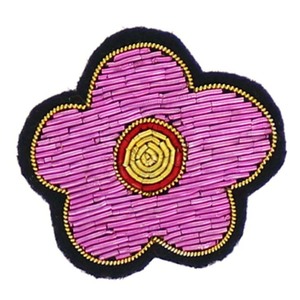 Mode Bullion Fil Broderie Vert Pomme Broches Chine Bullion Fil Broche Broderie À La Main Logo Personnalisé Bullion Traditionnel - Product Image 2