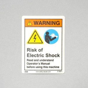 Etiqueta Adhesiva de Advertencia de Peligro de Alto Voltaje y Descarga Eléctrica para Equipos Eléctricos, Paneles de Control y Unidades Industriales - Product Image 1