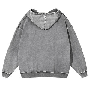 Acid Wash Hoodie Femmes Casual Streetwear Drop Shoulder Figures Respirant Eco Friendly Hoodies Tricoté Regular Wear Slim Fit - Product Image 6