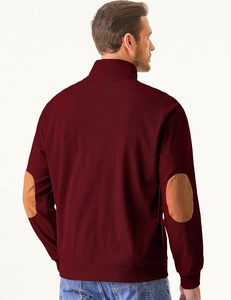 Sweat-shirt à manches longues décontracté en velours côtelé pour homme avec col montant et boutons Pull-over 100% polyester brodé Hoodies avec poches - Product Image 4