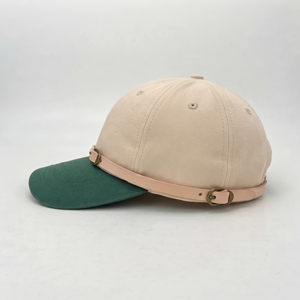 Casquette de baseball décontractée non structurée à 6 panneaux, doublée satin, bicolore, réglable, style Dad Hat, avec fermeture à boucle et snapback, pour toutes les saisons - Product Image 2