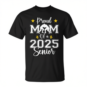T-Shirt 2025 per Mamma Orgogliosa di una Lottatrice Senior, per Uso Promozionale - Product Image 2