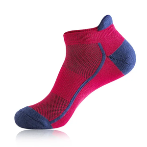 Chaussettes de sport pour hommes avec logo personnalisé Chaussettes de cheville 2 tons Soutien de la voûte plantaire en maille 2 pour la course à pied Réglage du coussin d'entraînement sportif en salle de sport - Product Image 6