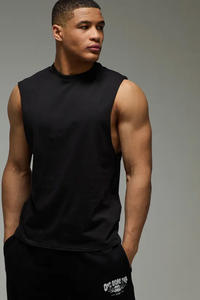 เสื้อกล้ามพิมพ์ลายดิจิทัลเสื้อยืดสตรีทไซส์ใหญ่พิเศษสำหรับผู้ชาย2025 100% 240GSM ผ้าฝ้ายปรับแต่งได้ - Product Image 3