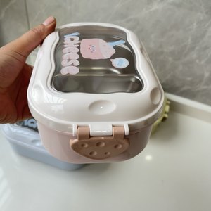 MM nuevo <span class=keywords><strong>2</strong></span> rejillas a prueba de fugas escuela Tiffin Bento caja de almuerzo para niños lindos niños de acero inoxidable aislado contenedor de comida térmica - Product Image 2