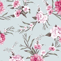 Tissu en polyester Koshibo Chiffon à motifs floraux personnalisés, imprimé numériquement pour robes de mariée 2026 et hauts de créateur