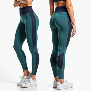 Pantalones de compresión de cintura alta con compresión y estilo de mallas de ajuste seco para mujeres gimnasio señoras Fitness entrenamiento correr Fitness - Product Image 2
