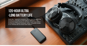 Wireless Studio <strong>Headphones</strong> Ultra Low Latency <strong>Headphones</strong> Ultra Long Battery Life 120 Hours Of Playtime Hi Res Audio LDAC - Product Image 5