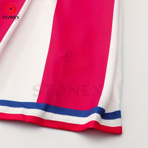 ชุดยูนิฟอร์มเชียร์ลีดเดอร์ของผู้หญิงผ้าโพลีเอสเตอร์น้ำหนักเบาแห้งเร็วสีกำหนดโลโก้ได้เอง - Product Image 6