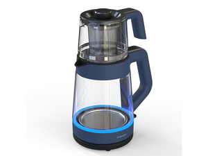 Cinar Set tè elettrico e bollitore-Aegean Blue - Product Image 1