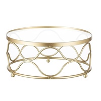 Support à gâteau durable en métal doré à 4 niveaux avec design élégant en demi-lune pour les mariages et les fêtes-Servir des cupcakes, des gâteaux et des desserts