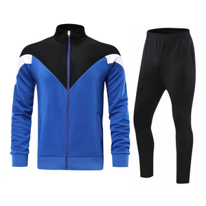 Ropa de entrenamiento con estampado personalizado, conjuntos de ropa para hombre, chándal, conjunto de chándal, conjunto de joggers de 2 piezas, chándal con cremallera - Product Image 2