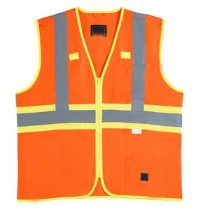 Gilets de sécurité haute visibilité unisexe de meilleure qualité Vêtements de travail de construction en polyester de conception d'usine - Product Image 2