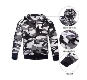 ชุดวอร์มลายพรางมีฮู้ดสำหรับผู้ชายชุดวอร์มสำหรับวิ่งจ๊อกกิ้ง - Product Image 4