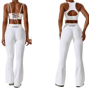 Ropa deportiva ajustada, ropa deportiva, traje deportivo trasero, gimnasio, Fitness, conjuntos de Yoga, mallas, ropa de mujer, camiseta sin mangas, conjuntos de Yoga OEM 2025 - Product Image 6