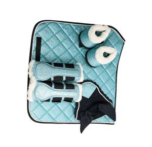 Juego de almohadillas de sillín de caballo con almohadilla acolchada brillante Botas de pierna y gorro de oreja de TARIQ MFG CO - Product Image 3