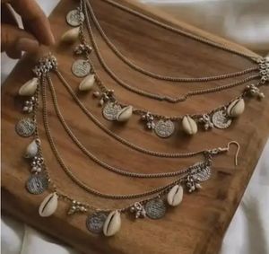 Leggero Boho Kodi Jhumka stile stile <span class=keywords><strong>Kaan</strong></span> orecchini a catena tradizionale e senza tempo con eleganza moderna - Product Image 4