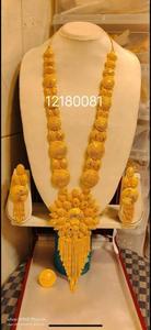 Ensemble de boucles d'oreilles collier en plaqué or 24 carats d'inspiration italienne directement expédié USA France Espagne Turquie Comores Mayotte - Product Image 3