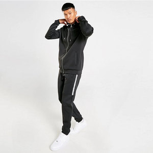 Conjunto Deportivo de Invierno para Hombre, Transpirable, 100% Algodón, Felpa, Estilo Urbano, Estampado Técnico, Talla Grande, Pantalones Deportivos - Product Image 2