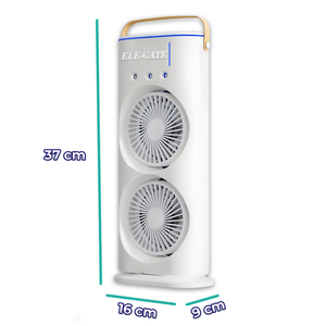 Ventilatore a Torre Elettrico con Base Girevole e Telecomando, Doppio Nebulizzatore, in Plastica, Verticale, per Casa e Hotel, Spina USA - Product Image 3