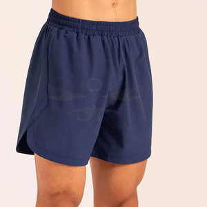 Pantalones Cortos Deportivos para Hombre, Estilo Urbano, Diseño con Logotipo Personalizado, Cómodos, Transpirables, Cintura Media, Diseño Sólido, Hechos en Fábrica - Product Image 4