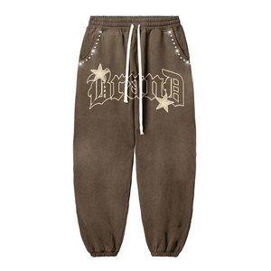 Conjunto Deportivo con Capucha y Pantalones Deportivos con Estampado Desteñido por el Sol, Diseño Moderno y a la Moda, Tela de Algodón Afelpado Cómoda, Chándal Informal para Invierno - Product Image 6