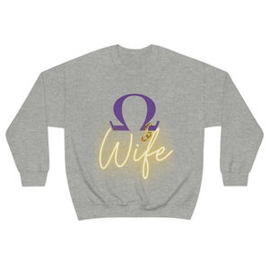 Omega <b>wife</b> Fraternity Print Knitted Men's Crew neck Sweatshirt Custom Chenille Embroidery Plus Size O-Neck University/college - Product Image 5