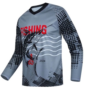 Jersey de pesca sublimado personalizado para hombres, poliéster, algodón, ropa hecha a medida de pesca, venta al por mayor, camisas de pesca de alta calidad 2024 - Product Image 1