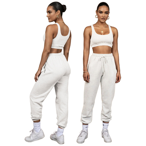 ชุดเซ็ตสองชิ้นแบบใหม่ปี 2025 เสื้อกล้ามเข้ารูป กางเกงขายาวทรงบอดี้คอน เสื้อผ้าฤดูร้อน ชุดเซ็ต 2 ชิ้น ชุดวอร์มผู้หญิง ชุดแทรคสูท - Product Image 4