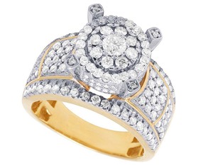 Luxury Halo Bridal <b>Ring</b> with Silver Gold Plated Moissanite Diamond <b>Statement</b> Iced Out Jewelry <b>for</b> <b>Women</b> - Product Image 3