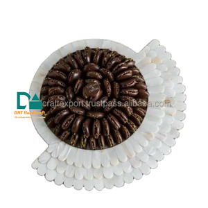 Exhibidor de Postres Clásico de Lujo con Madreperla, Tamaño Personalizable para Decoración de Mesas en Bodas, Hoteles y Restaurantes - Product Image 3